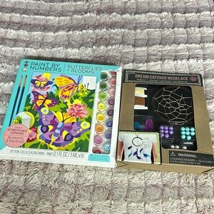 2 kits Paint by Number & Dream Catcher necklace